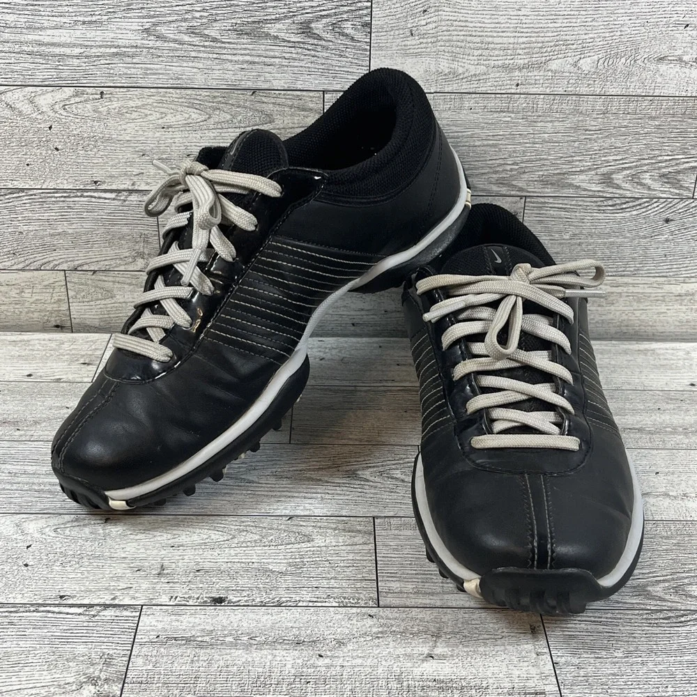 Nike Delight Black White Golf Shoes 335938-001 Women Size‎ 6